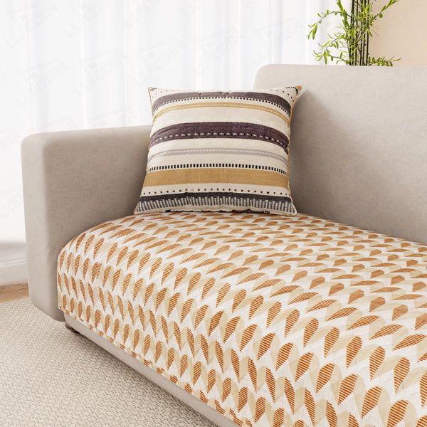 Lukzer Reversible Quilted Sofa Mat   Rhythmic Arcs (SC-181-01)
