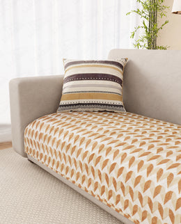 Lukzer Reversible Quilted Sofa Mat   Rhythmic Arcs (SC-181-01)