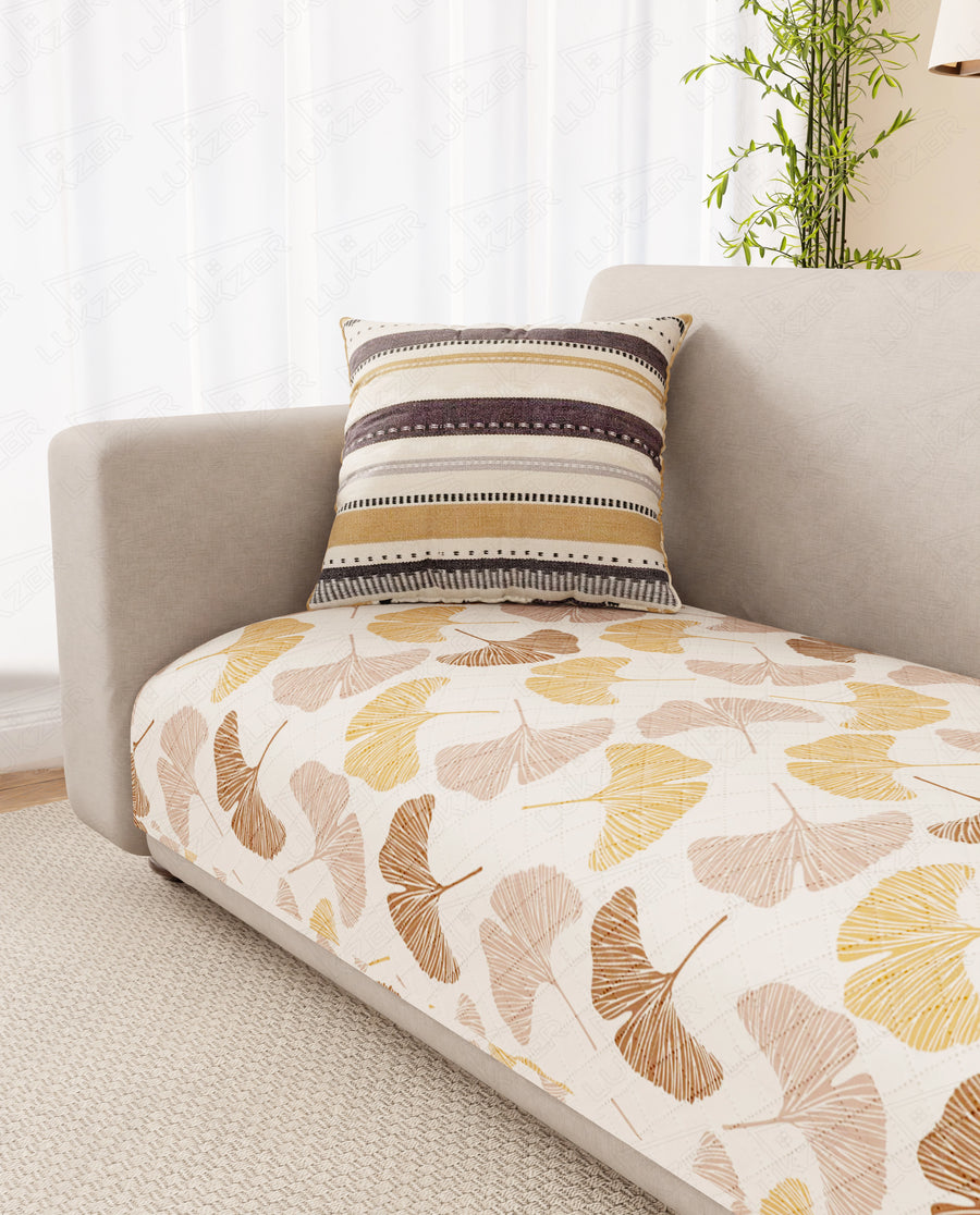 Lukzer Quilted Waterproof Sofa Mat  Fan Leaf (SC-185-01)