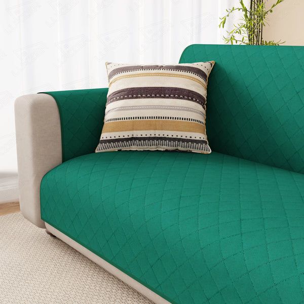 Lukzer Quilted Sofa Mat Forest Green (SC-200-01)