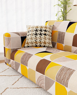 Lukzer Polyester Sofa Cover - New Multicolor (SC-043-01)