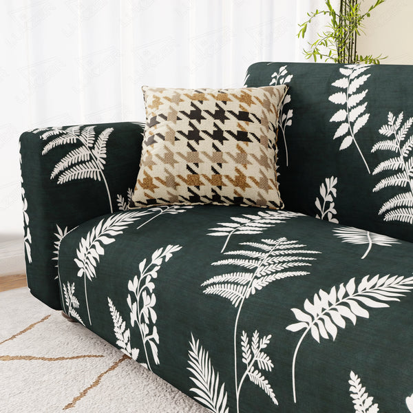 Lukzer Polyester Sofa Cover Leaf Stem (SC-007-01)