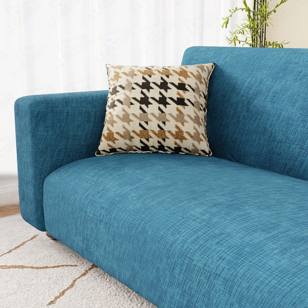 Lukzer Polyester Sofa Cover Blue Lining (SC-022-01)