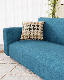 Lukzer Polyester Sofa Cover Blue Lining (SC-022-01)