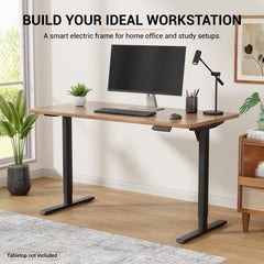 Lukzer Electric Height Adjustable Desk Frame (EST-003-F/Black)