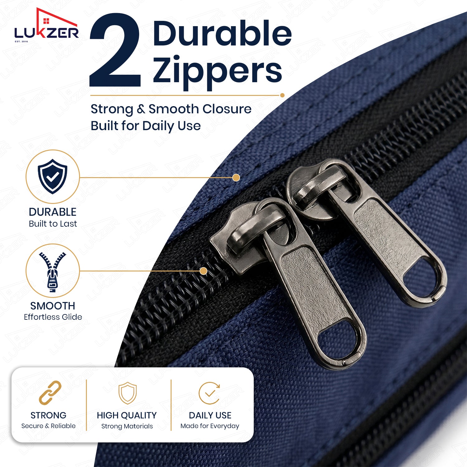 Lukzer Nylon Expandable Self Compression Storage Bag for Clothes & Bedding - 12PC's/Blue