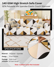 Lukzer Polyester Sofa Cover - Prism Dotted (SC-045-01)