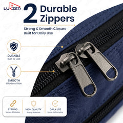 Lukzer Nylon Expandable Self Compression Storage Bag for Clothes & Bedding - 6PC's/Blue