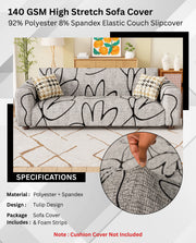 Lukzer Polyester Sofa Cover Tulip (SC-016-01)