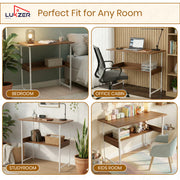 Lukzer Study Table with Open Shelf MST-004S