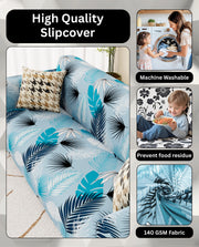 Lukzer Polyester Sofa Cover Sky Blue (SC-020-01)