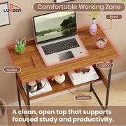 Lukzer Study Table with Open Shelf MST-004S