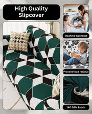 Lukzer Polyester Sofa Cover - Honeycomb (SC-040-01)