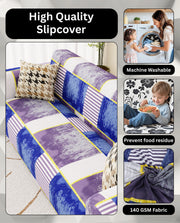 Lukzer Polyester Sofa Cover - Multi Patch (SC-042-01)