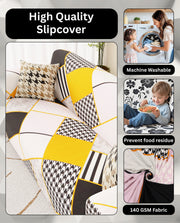 Lukzer Polyester Sofa Cover - Colorful Pattern (SC-034-01)