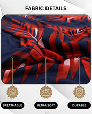 Lukzer Polyester Sofa Cover Red Leaves (SC-015-01)