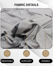 Lukzer Polyester Sofa Cover - Grey Marble (SC-039-01)