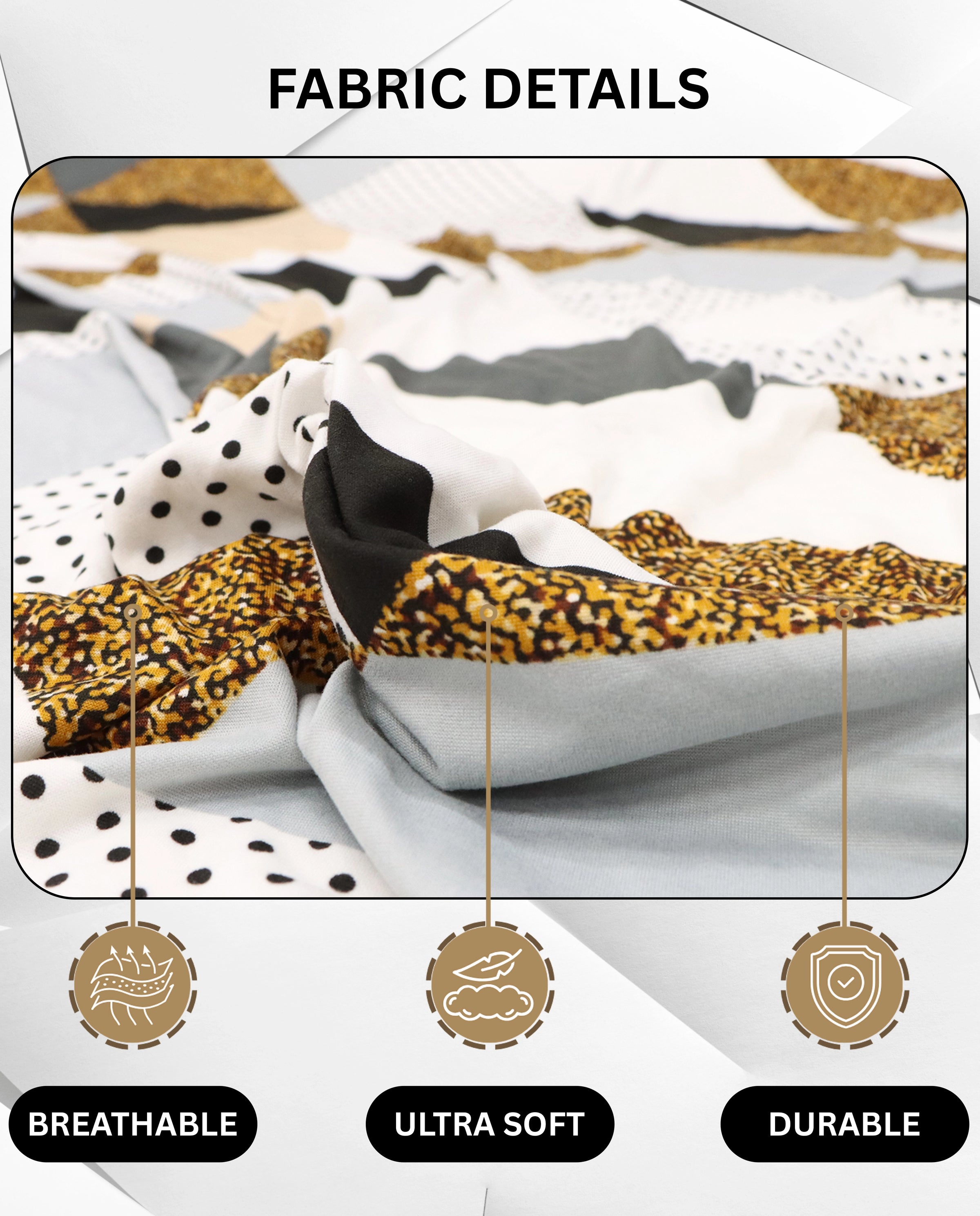 Lukzer Polyester Sofa Cover - Prism Dotted (SC-045-01)