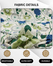 Lukzer Polyester Sofa Cover Multi Flower (SC-011-01)