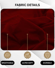 Lukzer Polyester Sofa Cover Wine Red (SC-049-01)