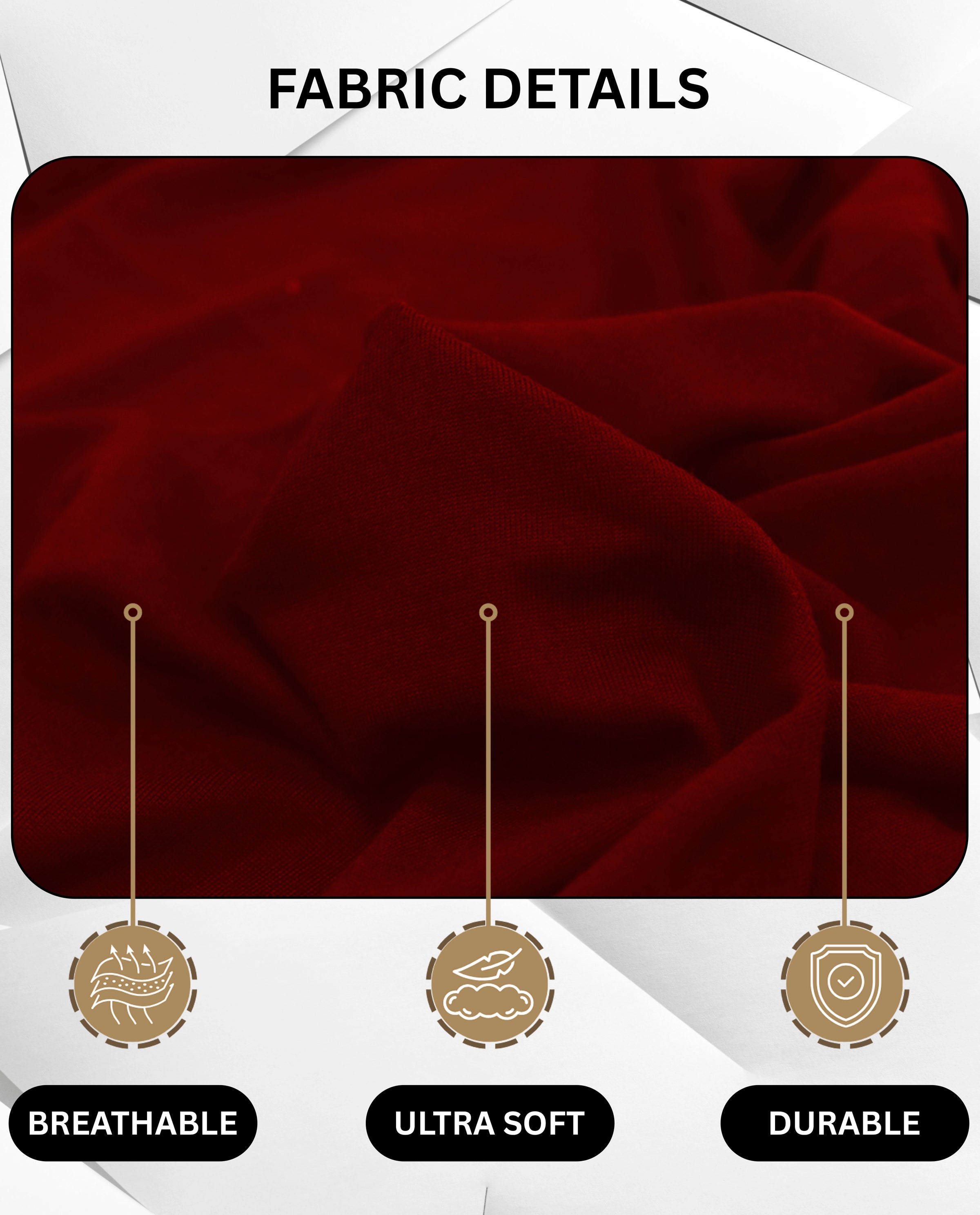 Lukzer Polyester Sofa Cover Wine Red (SC-049-01)