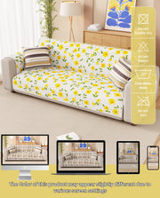 Lukzer Reversible Quilted Sofa Mat with Arms Terra Bloom (SC-205-01)