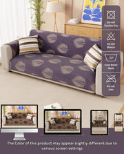 Lukzer Reversible Quilted Sofa Mat with Arms Sapphire Bloom (SC-182-01/A)