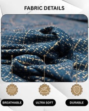 Lukzer Polyester Sofa Cover  Yellow Lining (SC-025-01)