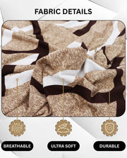 Lukzer Polyester Sofa Cover - Beige Lining (SC-021-01)