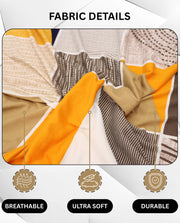 Lukzer Polyester Sofa Cover - New Multicolor (SC-043-01)