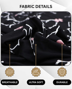 Lukzer Polyester Sofa Cover - Black Stem (SC-001-01)