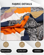 Lukzer Polyester Sofa Cover - Multicolor (SC-044-01)