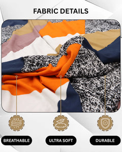 Lukzer Polyester Sofa Cover - Multicolor (SC-044-01)