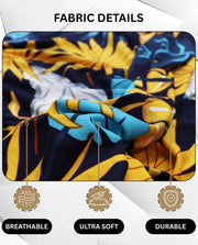 Lukzer Polyester Sofa Cover Yellow Flower (SC-018-01)