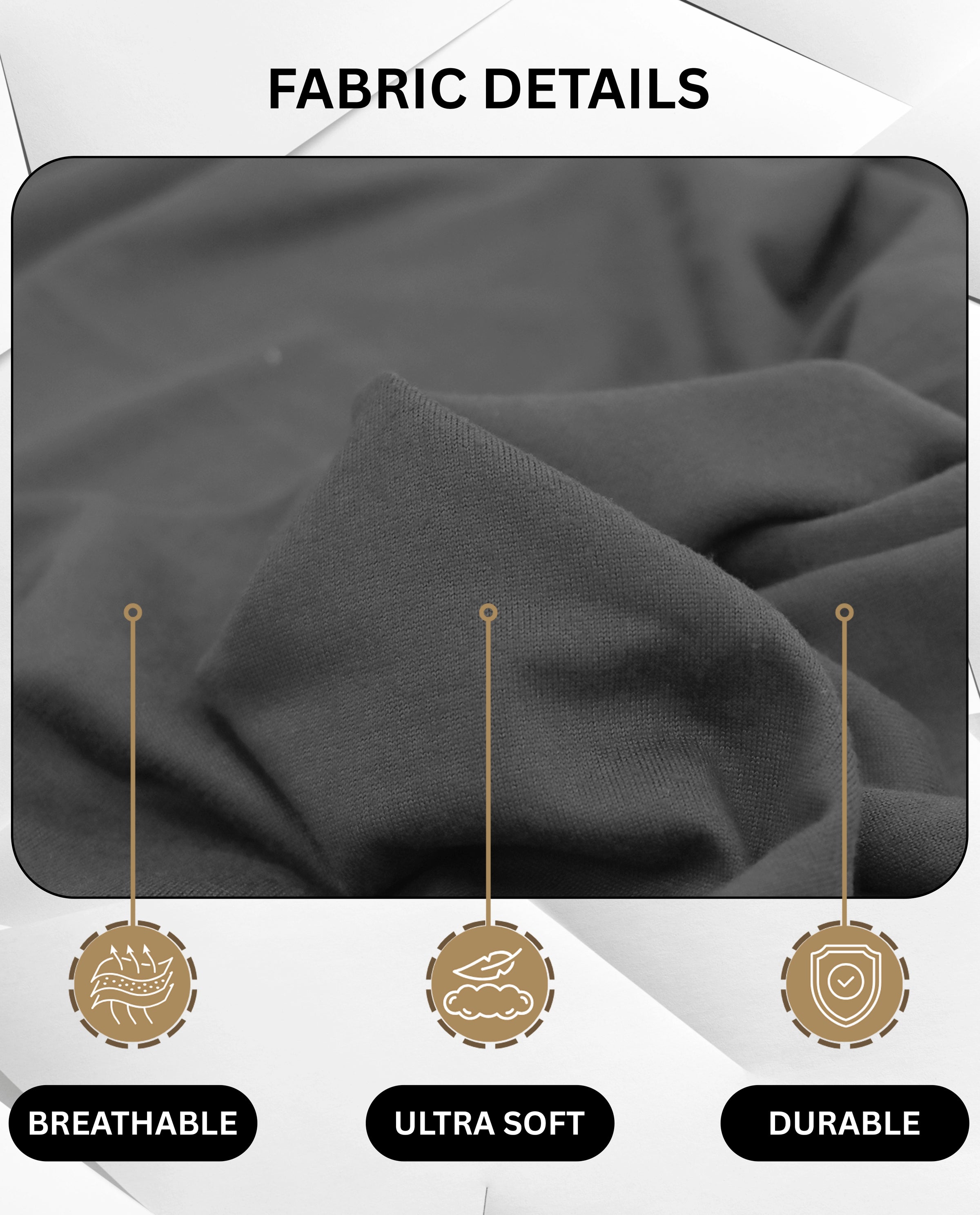 Lukzer Polyester Sofa Cover Plain Grey (SC-030-01)