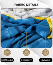 Lukzer Polyester Sofa Cover - Colorful Marble (SC-033-01)