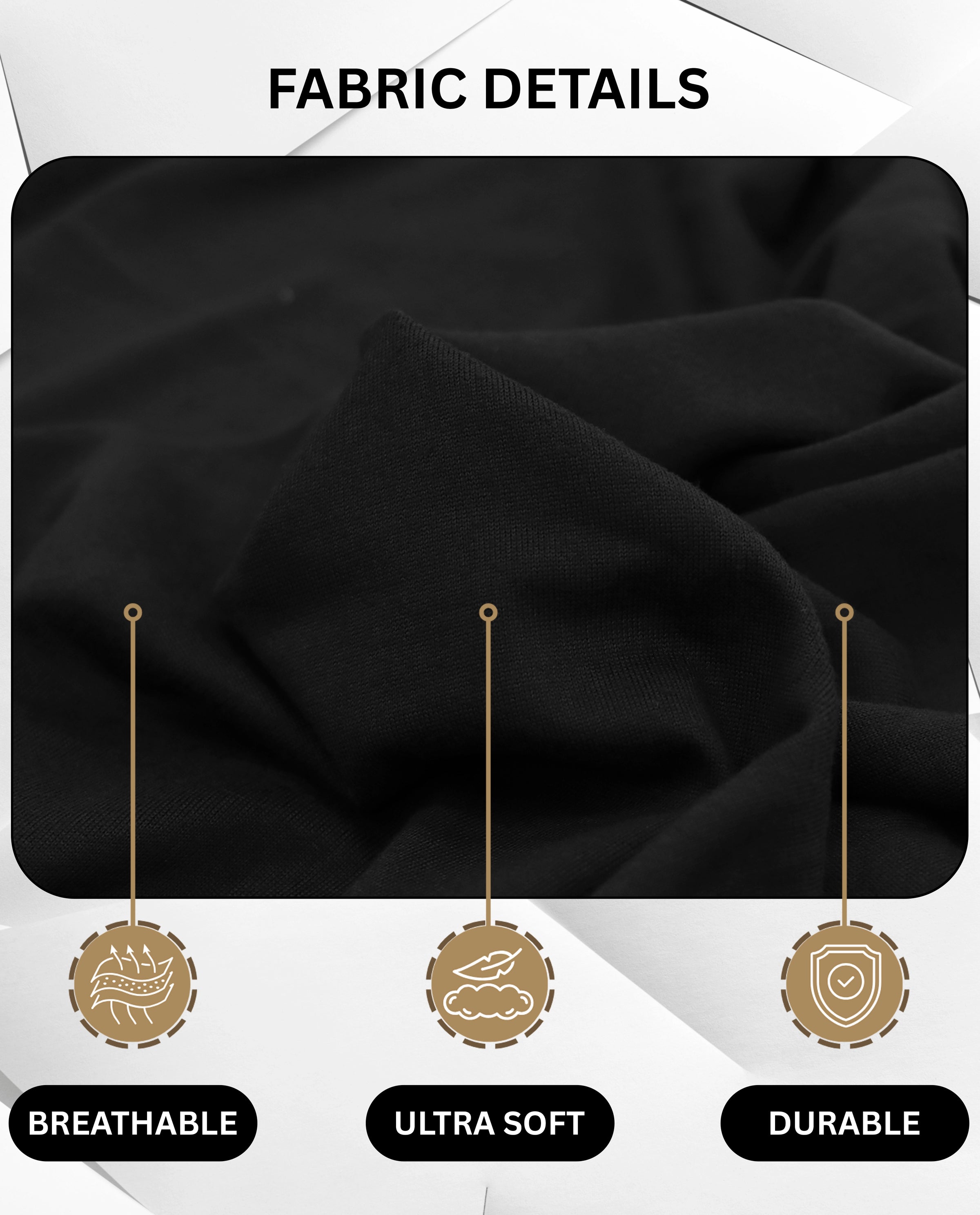 Lukzer Polyester Sofa Cover Plain Black (SC-029-01)