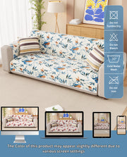 Lukzer Reversible Quilted Sofa Mat with Arms Marble Mesh (SC-204-01)