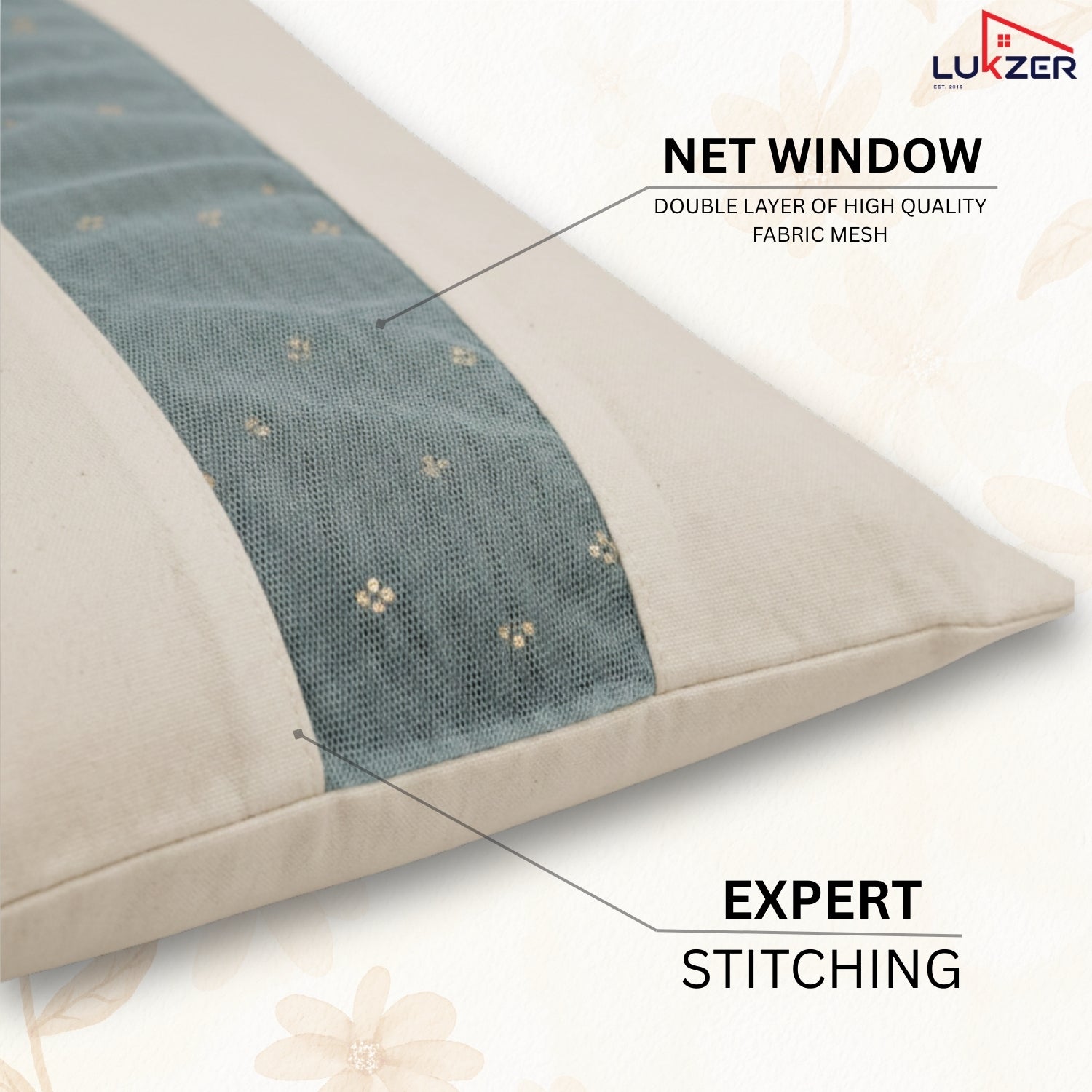 Lukzer 24 Pcs Big Size with Zip Closure & Mesh Window Saree Covers (Cotton)
