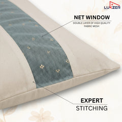 Lukzer 24 Pcs Big Size with Zip Closure & Mesh Window Saree Covers (Cotton)