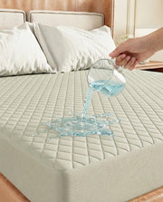 Lukzer Quilted Cotton Waterproof Mattress Protector   Mercury (MTP-QMC-001)