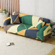 Polyester Sofa Cover (Colorful Marble Design)