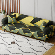 Polyester Sofa Cover (Colorful Marble Design)