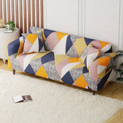 Polyester Sofa Cover (Colorful Marble Design)