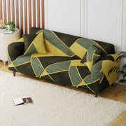 Polyester Sofa Cover (Colorful Marble Design)