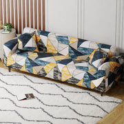 Polyester Sofa Cover (Colorful Marble Design)