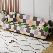 Polyester Sofa Cover (Colorful Marble Design)