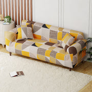 Polyester Sofa Cover (Colorful Marble Design)
