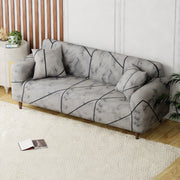 Polyester Sofa Cover (Colorful Marble Design)