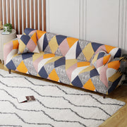 Polyester Sofa Cover (Colorful Marble Design)